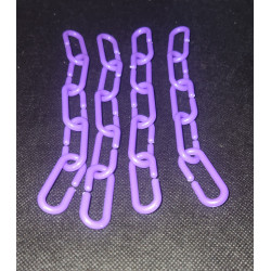 Plastic Chain Link (20) Purple
