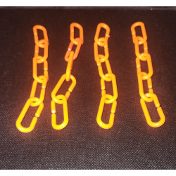Plastic Chain Link (20) Orange