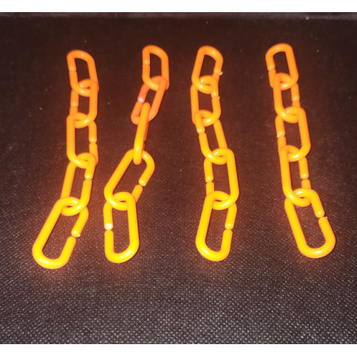 Plastic Chain Link (20) Orange Plastic Chain Link (20) Orange