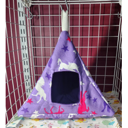 Unicorn/ Purple Flannelette Teepee