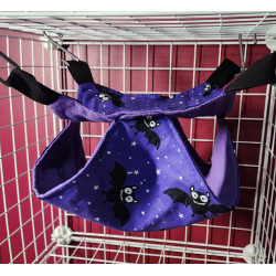 Bats Purple Cotton/ Purple Flannelette Double (Small)