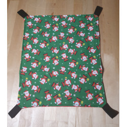 Santa Green Cotton/ Red Flannel Flat (Large)