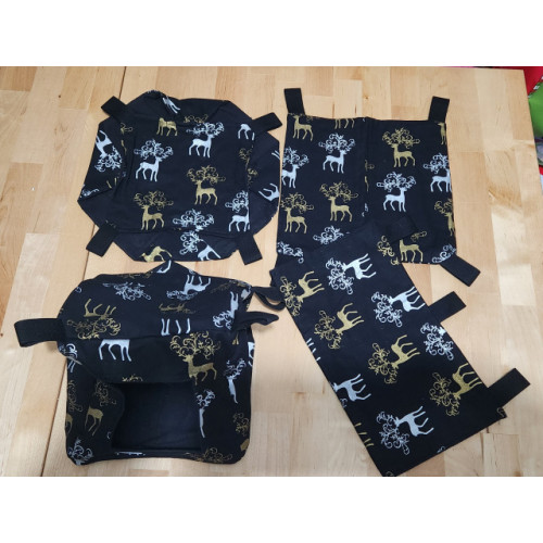 Rein Black Cotton/ Black Flannel Set Rein Black Cotton/ Black Flannel Set